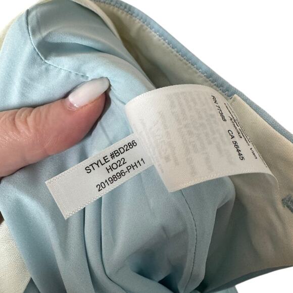 NWT J. Crew Full Length Wide Leg Tuxedo Pant in Italian Wool Fresh Air Blue 0 - Picture 11 of 15